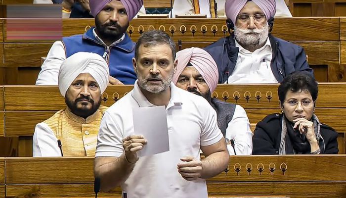 लोकसभा में राहुल के बयान पर हंगामा, आठ विपक्षी सांसद निलंबित, कार्यवाही रोकी गई