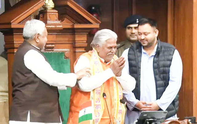 भाजपा के प्रेम कुमार सर्वसम्मति से बने बिहार विधानसभा अध्यक्ष