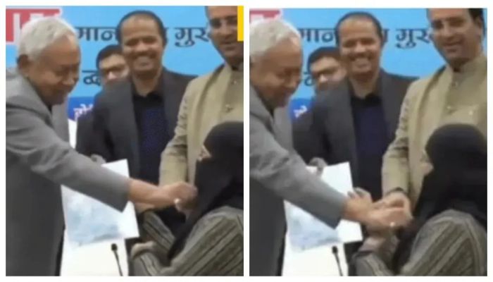 हिजाब खींचने पर नीतीश कुमार का विरोध: सीएम के खिलाफ दिल्ली में विरोध प्रदर्शन तेज