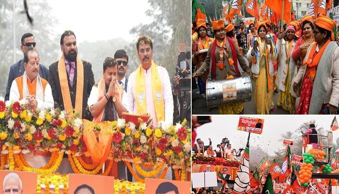 Nitin Nabin Patna Visit: पटना पहुंचे नितिन नबीन का जोरदार स्वागत, 6 किमी लंबे भव्य रोड शो में उमड़ा जनसैलाब