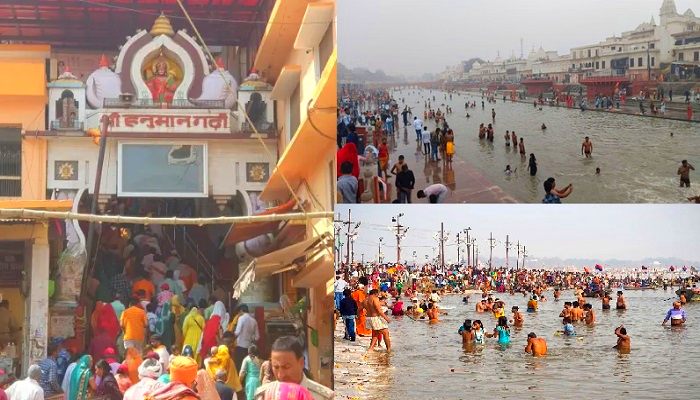 गंगा दशहरा और बड़े मंगल पर सरयू-संगम तटों पर उमड़ा आस्था का सैलाब, श्रद्धालुओं ने हनुमान गढ़ी और रामलला के किए दर्शन