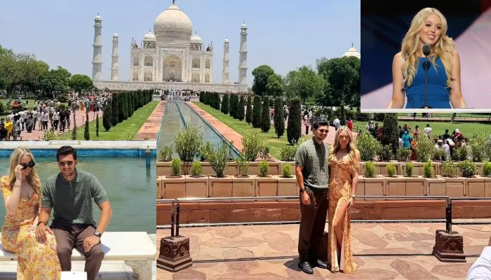 Tiffany Trump: आगरा पहुंची अमेरिकी राष्ट्रपति ट्रंप की बेटी टिफनी, पति संग किया ताजमहल का दीदार
