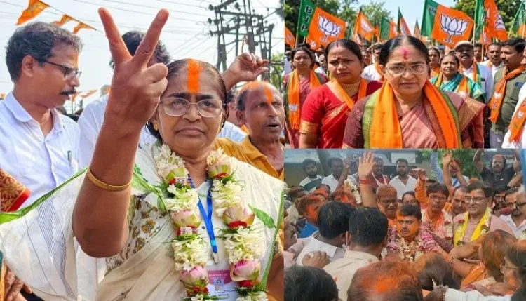 नंदीग्राम में भाजपा की रिकॉर्ड तोड़ जीत, रेजीनगर में भी फहराया भगवा