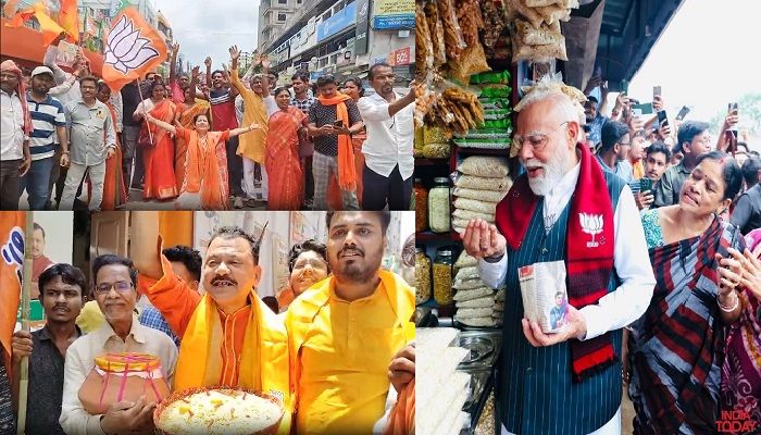 Bengal Election Result 2026: रुझानों से साथ ही TMC दफ्तर में पसरा सन्नाटा , भाजपा झालमुड़ी बांटकर मना रही जश्न