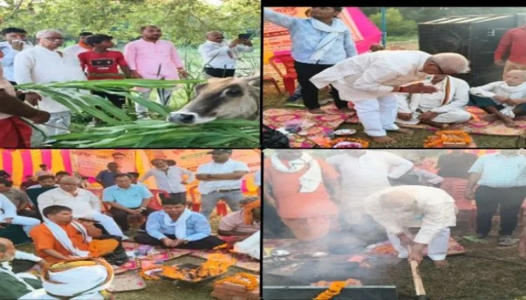 सुलतानपुर में 1.60 करोड़ की लागत से बनेगा वृहद गौ संरक्षण केंद्र, एमएलसी शैलेंद्र प्रताप सिंह ने किया भूमि पूजन