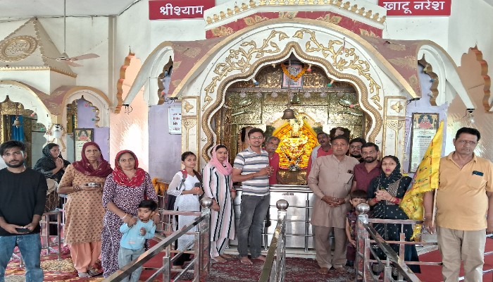भीषण गर्मी के बाद भी नहीं कम हुआ आस्था का सैलाब, बाबा श्याम के जयकारों गूंज आसमान