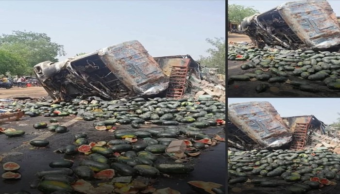 भरतपुर के भुसावर क्षेत्र में नेशनल हाईवे 21 पर दो वाहनों में टक्कर, चार लोग गंभीर