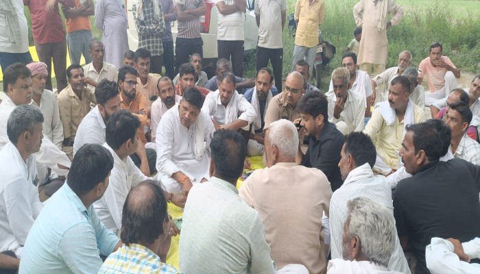 भाकियू एनसीआर ने किया धरना प्रदर्शन, उठाई किसानों की समस्याएं