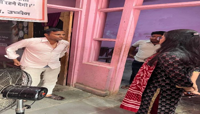 उच्चेन नगरपालिका में SDM भारती ने किया अन्नपूर्णा रसोई का औचक निरीक्षण