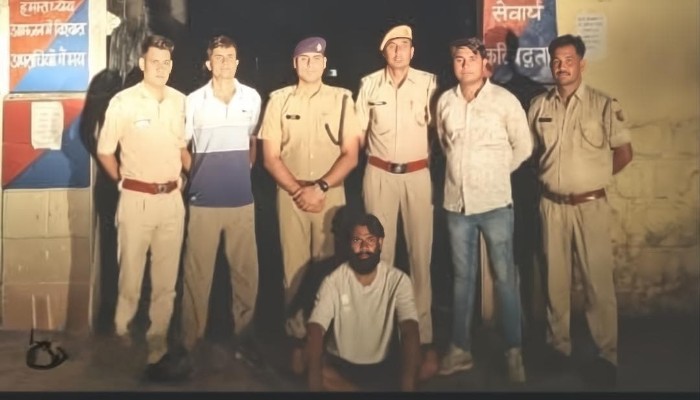 भरतपुरः 40 हजार का इनामी हत्या का आरोपी हेतराम गिरफ्तार