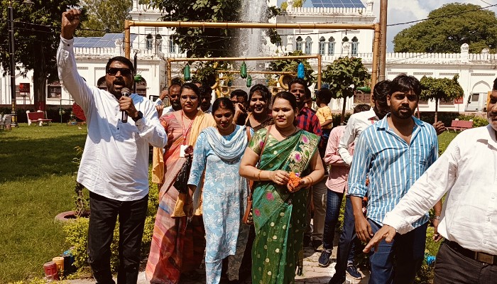 भगत सिंह की जयंती पर निकाला गया क्रांतिकारी मार्च, अर्पित की गई श्रद्धांजलि
