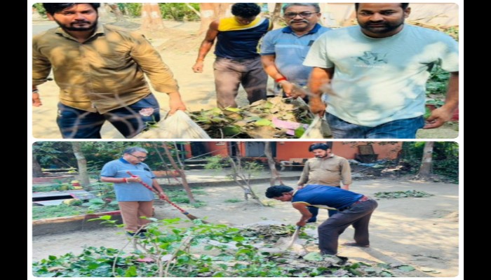 गोमती मित्रों ने सीता उपवन को किया साफ, दिया स्वच्छता का संदेश