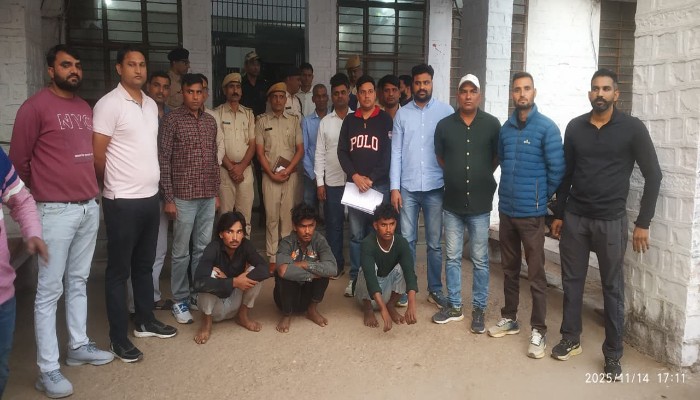 रूपवास फायरिंग मामले में तीन आरोपी गिरफ्तार, वारदात में प्रयुक्त बाइक जब्त