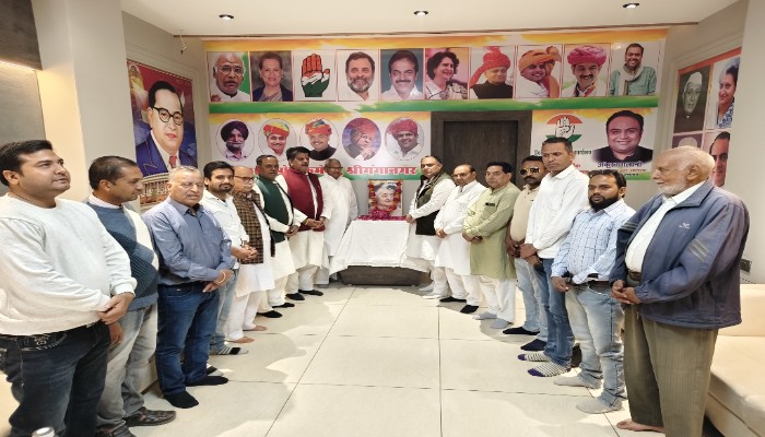 इंदिरा गांधी की जयंती पर भावपूर्ण पुष्पांजलि कार्यक्रम, मगलानी ने भाजपा पर साधा निशाना