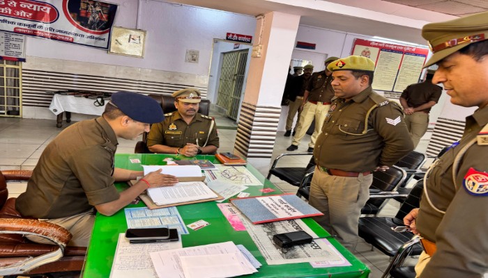 पुलिस अधीक्षक ने किया सिविल लाइंस थाने का निरीक्षण, दिए निर्देश