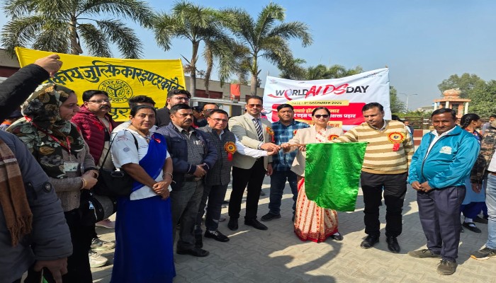 विश्व एड्स दिवस पर हस्ताक्षर अभियान एवं जागरूकता रैली का आयोजन