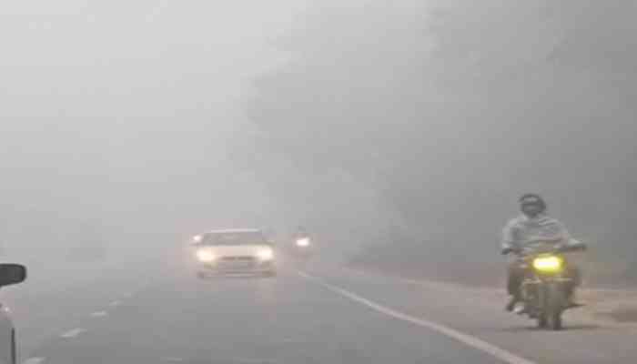 पीलीभीत में घना कोहरा, विजिबिलिटी 20 मीटर तक गिरीः कड़ाके की ठंड से जनजीवन प्रभावित
