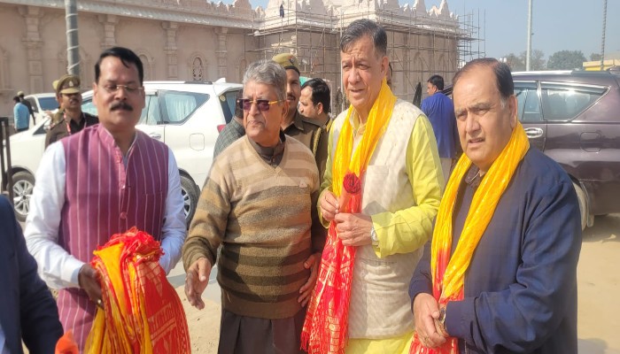 विधानसभा अध्यक्ष सतीश महाना का अयोध्या में हुआ भव्य स्वागत