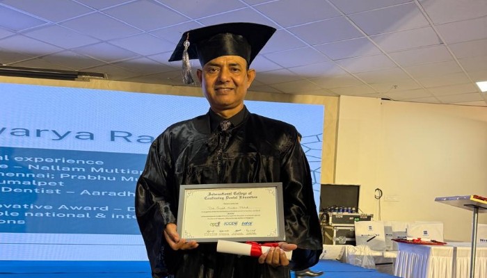 अंतरराष्ट्रीय फेलोशिप से सम्मानित हुए अयोध्या के दंत चिकित्सक डॉ. एस.एच. मेहदी