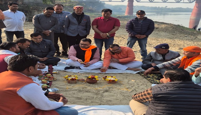 सुल्तानपुर में नये हनुमान घाट का शिलान्यास, 171.21 लाख की लागत से होगा भव्य निर्माण