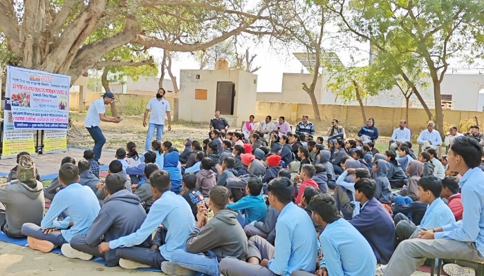 श्रीगंगानगरः नशे के खिलाफ चलाया जागरूकता कार्यक्रम, युवाओं ने लिया बढ़-चढ़कर हिस्सा