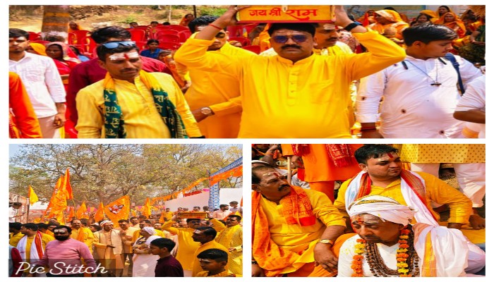 श्री नर्मदेश्वर महादेव प्राण-प्रतिष्ठा सह रूद्रयाग महोत्सव का भव्य शुभारंभ, निकली विशाल कलश यात्रा