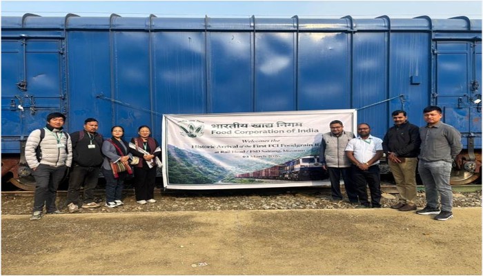 मिजोरम में रेल कनेक्टिविटी से राह हुई आसान, पंजाब से सैरांग पहुंचा चावल