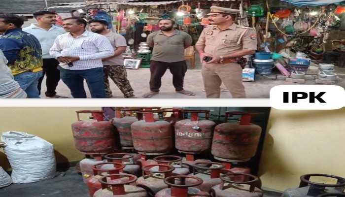 ओबरा में छापेमारी से मचा हड़कंप, 32 सिलेंडर जब्त