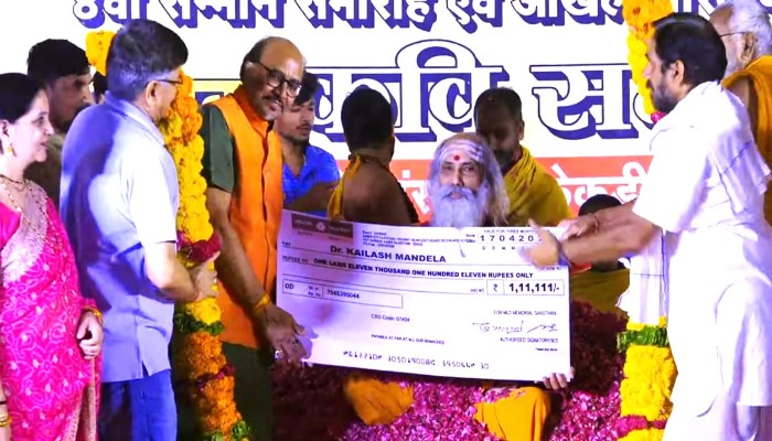 पुष्कर में काव्य और अध्यात्म का अद्भुत संगम, डॉ. कैलाश मण्डेला को मिला राष्ट्रीय सम्मान