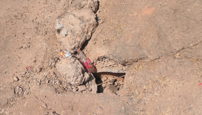 रुदावल के पहाड़पुर रोड पर बनी नई पुलिया एक महीने में क्षतिग्रस्त, हादसे का बढ़ा खतरा