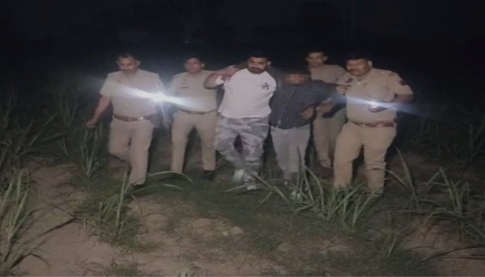 मंसूरपुर पुलिस की बड़ी सफलताः 36 घंटे में पशु चोरी का खुलासा, मुठभेड़ में दो आरोपी गिरफ्तार