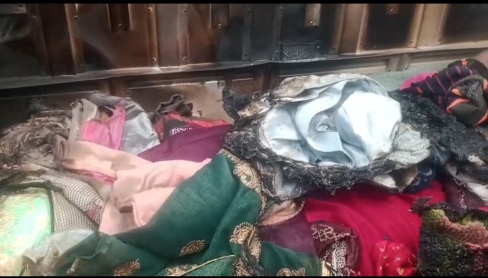 भरतपुर के ढाना खेड़ली गांव में भीषण आग, एक परिवार का सब कुछ जलकर राख