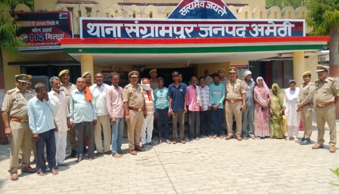 संग्रामपुर पुलिस की बड़ी कार्रवाई, अभियान चलाकर गिरफ्तार किए 16 वारंटी
