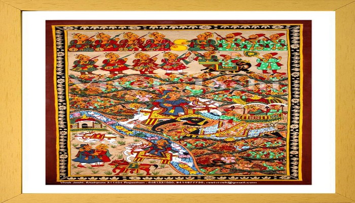 विश्व प्रसिद्ध फड़ कला में जीवंत हुई हल्दीघाटी की गाथा, विवेक जोशी ने रंगों से उकेरा महाराणा प्रताप का शौर्य