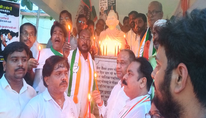 Sonbhadra Vijay March : सोनभद्र में कांग्रेस का विजय मार्च, परीक्षा धांधली पर केंद्र सरकार पर हमला