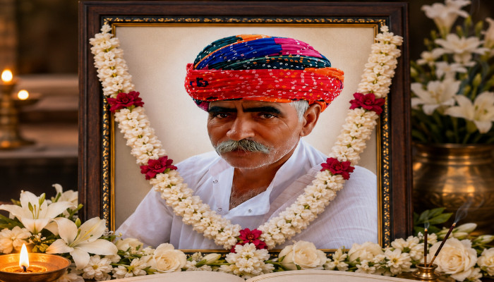 भाजपा नेता कैलाश शर्मा ने मंडालिया मैदा गांव पहुंचकर शोक संतप्त परिवार से की मुलाकात, दी श्रद्धांजलि