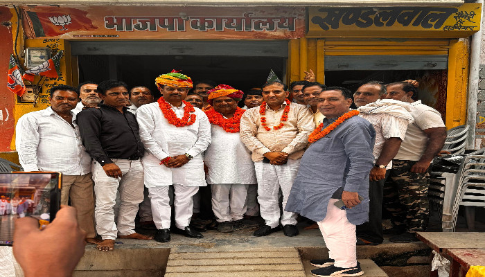 चाकसू चुनाव: वार्ड 11 से भाजपा के त्रिवेणी श्याम शर्मा निर्विरोध