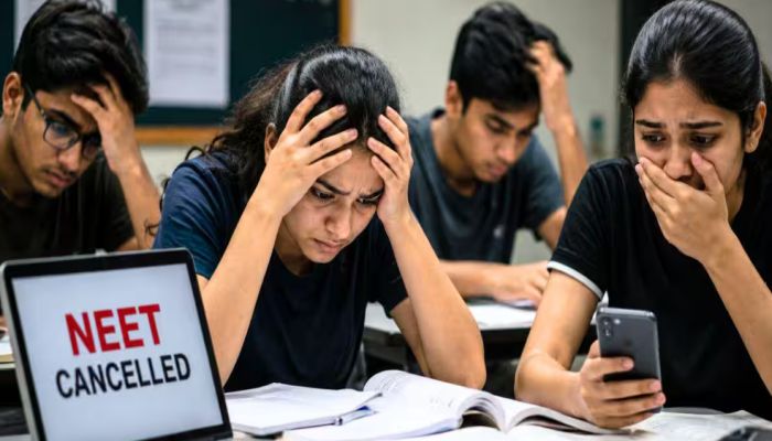 NEET UG exam canceled: नीट यूजी परीक्षा रद्द होने से छात्रों में निराशा, सीबीआई जांच से सख्त कार्रवाई की उम्मीद