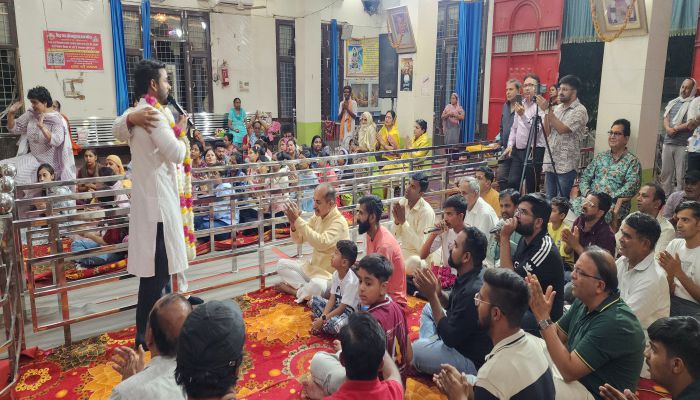 सिद्ध धाम श्रीखाटू श्याम धाम मंदिर सुदामानगर में भव्य भजन संध्या का आयोजन