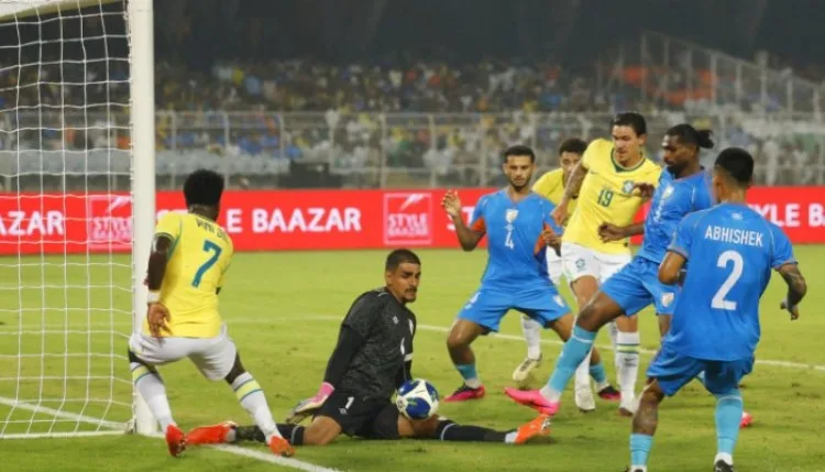 India vs Brazil: ब्राजील ने ऐतिहासिक मुकाबले में भारत को 4-0 से हराया