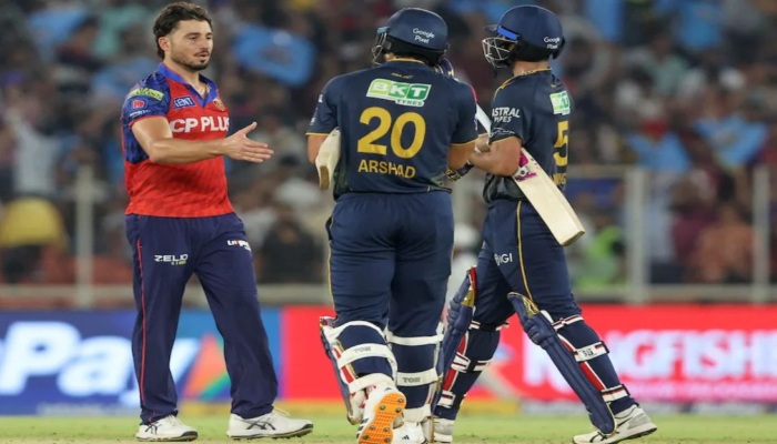 Indian Premier League 2026 : साई-सुंदर की शानदार बल्लेबाजी की बदौलत पंजाब किंग्स की लगातार दूसरी हार, जीटी ने पीबीकेएस को 4 विकेट से हराया