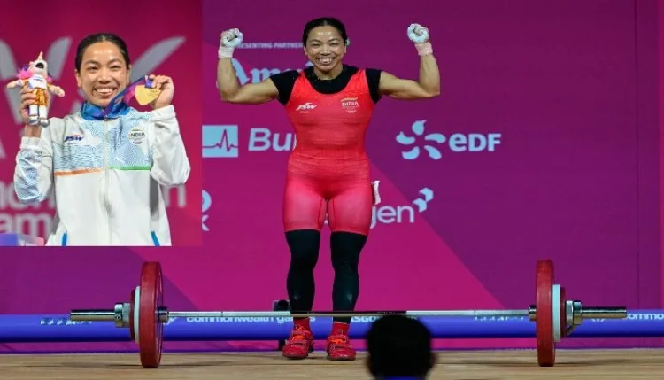 CWG 2026:  मीराबाई चानू ने ग्लासगो में लहराया तिरंगा, कॉमनवेल्थ गेम्स में लगाई 'गोल्डन हैट्रिक'