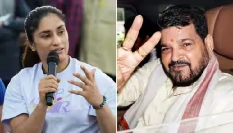 विनेश फोगाट ने राजनीतिक सत्ता को लेकर बृजभूषण शरण सिंह पर निशाना साधा
