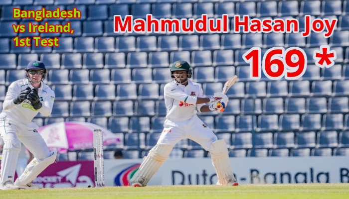 BAN vs IRE: बांग्लादेश ने बढ़त बनाई, Mahmudul Hasan Joy के शतक से घुटनों पर आया आयरलैंड