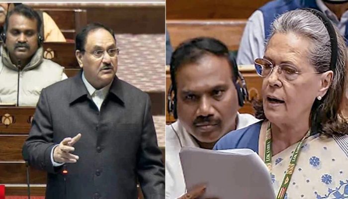 PM Modi के खिलाफ आपत्तिजनक नारे लगाने पर संसद में हंगामा, जेपी नड्डा बोले- माफी मांगें राहुल-सोनिया