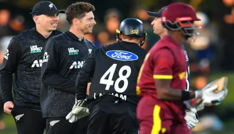 WI vs NZ: जेडेन लेनोक्स के तूफान में उड़ा वेस्टइंडीज, न्यूजीलैंड ने पांच विकेट से हराकर सीरीज 1-1 से बराबर