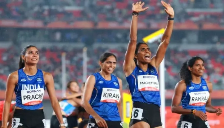 Asian Games 2026 में भारत की बेटियों ने 4x400 मीटर रिले में जीता 'गोल्ड