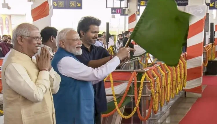 चेन्नई मेट्रो फेज-2 की पहली ट्रेन को PM मोदी ने दिखाई हरी झंडी