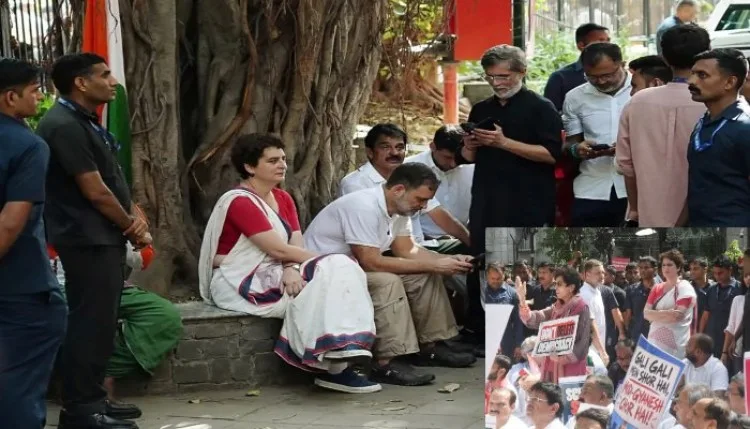 INDIA bloc Protest: राहुल-प्रियंका समेत कई नेताओं पर की FIR