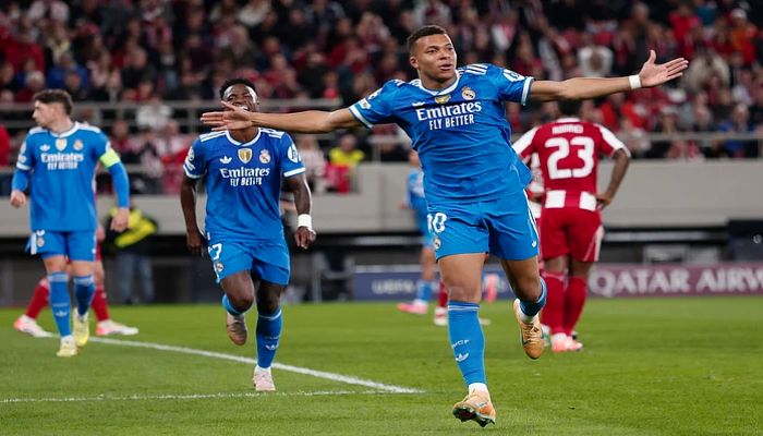Olympiakos vs Real Madrid: एमबाप्पे की धमाकेदार हैट्रिक, रियल मैड्रिड ने ओलंपियाकोस को 4-3 से दी शिकस्त
